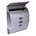 Giantex Stainless Steel Wall Mount Mail Box w/ Retrieval Door & 2 Keys & Newspaper Roll