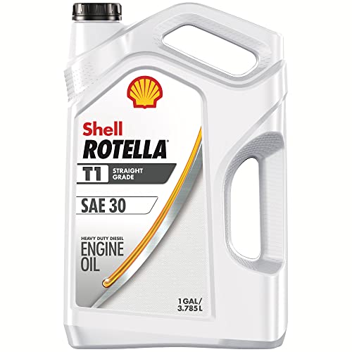 Shell Rotella T1 Conventional SAE 30 Diesel Engine Oil (CF-2/SL, 1-Gallon, Single)