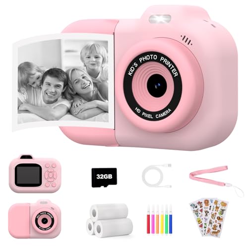 Appareil Photo Instantané pour Enfants, 1080P Caméra Vidéo Numérique Enfant