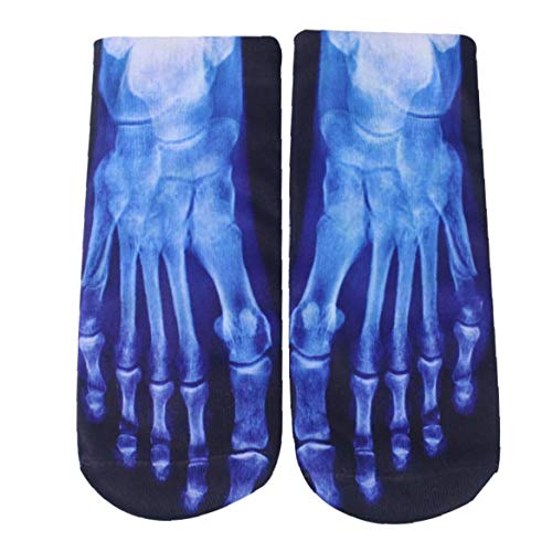 Preisvergleich Produktbild Aisoway Finger Socken Skelett Schädel Röntgenfotoprint Socke Unten Baumwolle Halloween-kostüm