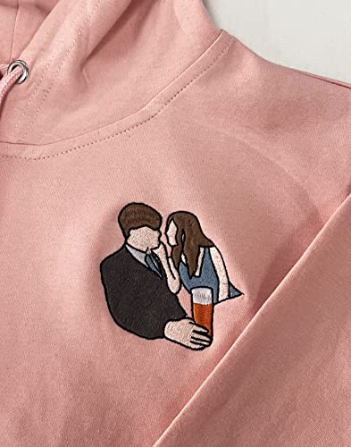 Sugebeta Diy Custom Hoodie Design Your Own High-End Color Embroidery Customization Photo Custom Boyfriend Valentine's Day Gift T-Shirt Sweatshirt On Sleeve Christmas(Diy) #TOP5