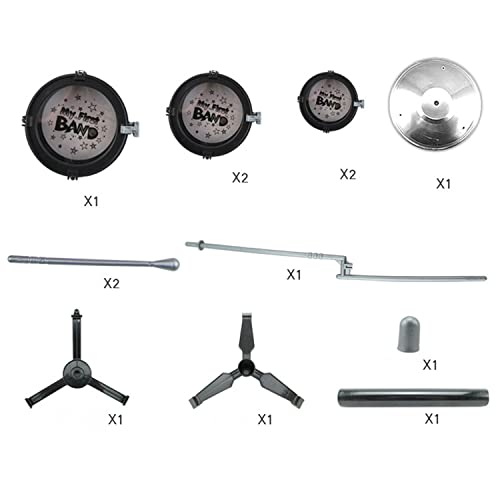 M-A Suitable For Children Aged 3-6 Years Old Drum Set Toy Musical Instrument Playing Rhythm Beat Toy Great Gift For Boys And Girls 5Piece Set,Starter Drum Kit/,Cymbals,Pedal Jazz Drum(Random Color ) #TOP2