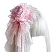 BUBEFSKD Elegant Lace Rose Hat Hair Clip With Bowknot Fashion Anime Costume Hat Clip Masquerades Party Dress Up Headpieces Party Decors