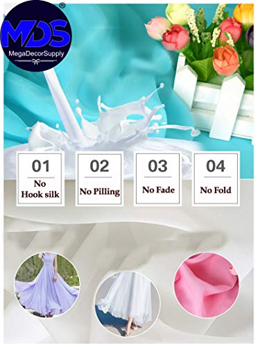 Premium 10 Yard Red Chiffon Fabric Roll - Soft Sheer Draping Material for Wedding Decor, Apparel Making, and DIY Crafts - Ideal for Bridal Dresses, Party Backdrops, and More - 44” Wide 7 Premium 10 Yard Red Chiffon Fabric Roll - Soft Sheer Draping Material for Wedding Decor, Apparel Making, and DIY Crafts - Ideal for Bridal Dresses, Party Backdrops, and More - 44” Wide - Image 6