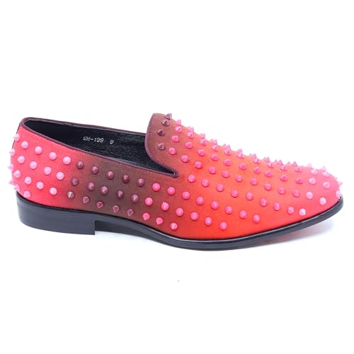 Image of Metrocharm Men's Fashion Smoking Gradient Spike Dress Tuxedo Loafers Slip On Shoes SM-199