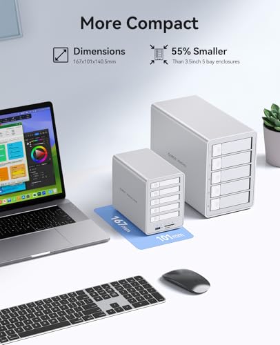 ORICO All-Flash 2.5-inch USB-C Docking Station with 5 Gbps Data Transfer Speed, Compatible with 2.5'' SSD, Featuring 10 Gbps Hub Expansion and Support for Up to 40 TB Storage Capacity - image 6