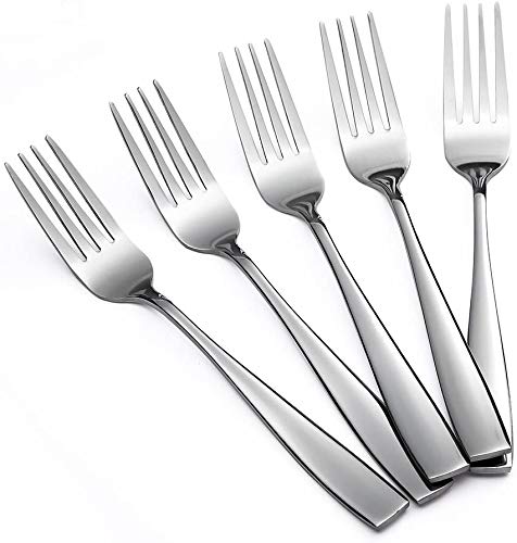 101 Enterprises Rooh Decor Stainless Steel Salad and Dessert Fork (6.1 inches) - Set of 6 Pieces
