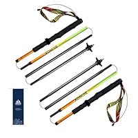 AONIJIE Trekking Poles Folding Canbo Fibre Lightweight Hiking Poles For Running Walking Sticks With Absorbent Handle, Send Pair (105 Cm
