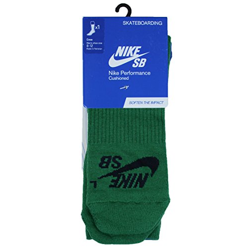 Nike Mens Argyle Dri-Fit Skate Crew Varsity Royal/Varsity Maize/Pine Green/Black LG (Men's Shoe 8-12, Women's Shoe 10-13)