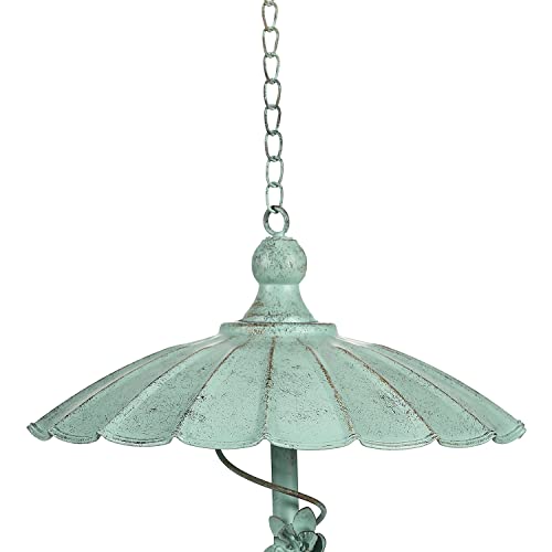 Bird Feeder Hanging Tray, Bird Feeders For Outdoors Hanging, Outdoor Hanging Metal Bird Feeder, Antique Umbrella Shape Bird Feeder, Metal Hanging Seed Tray For Garden Yard Decoration #TOP7