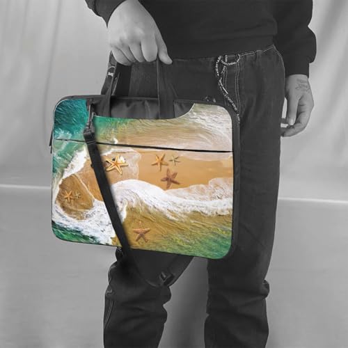Bolsa para portátil Surf Beach Sestern con estampado resistente y correa de hombro ajustable 2