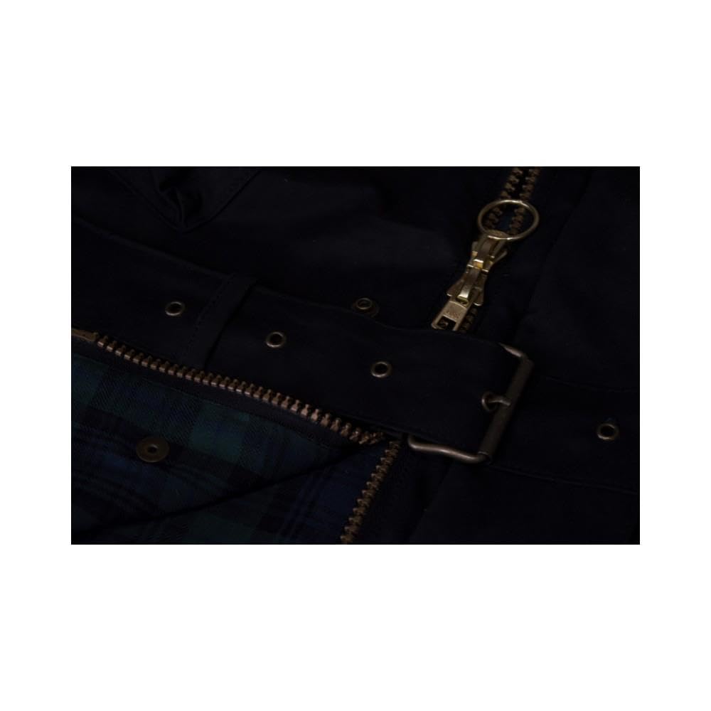 Walker & Hawkes - Veste cirée pour Homme Explorer - Ceinture/4 Poches - Style Motard