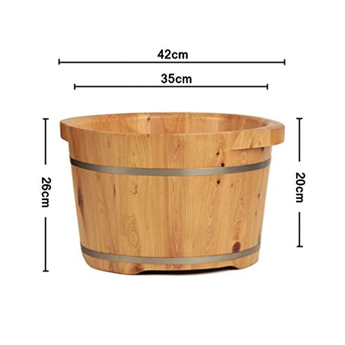 Cubo de Madera para Baño de Pies de Cedro Natural miniatura 4