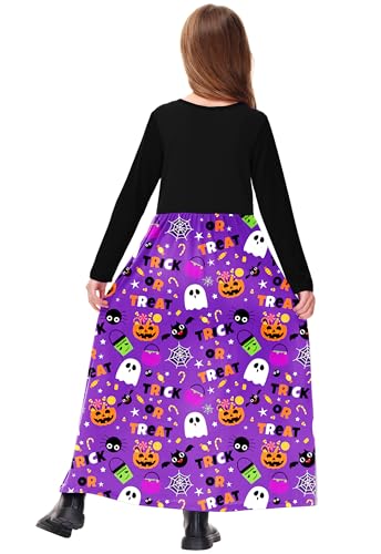 Image of Deerose Girls Maxi Dress Short Sleeve Casual Long Dresses with Pockets 5-14 Years