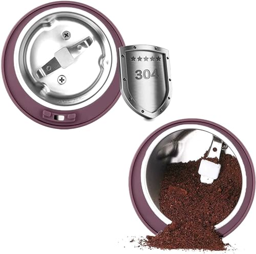 Image of Spice Grinder Portable -Electric Grain Mill Grinder Stainless Steel Dry Grain Spices Cereals Seasonings Coffee Bean Grinder Machine