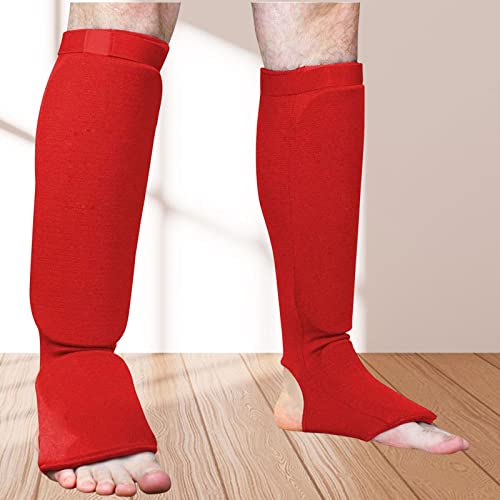 oshhni Shin Instep Roupas Protetor Suprimentos Treinamento Proteção Esticar Elástico 1 par para Muay