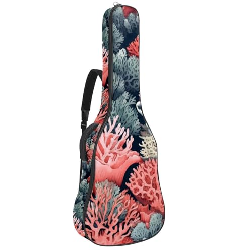 Housse de guitare imperméable avec sangle à dos et 2 poches pour transport souple