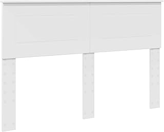 vidaXL Tête de lit avec tête de lit Blanc 140 cm Bois d