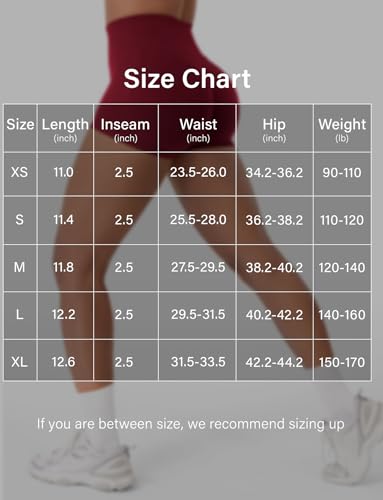 Image of VOYJOY Women Workout Impact Shorts 2.5 inch / 3.6 inch / 4.5 inch / 6 inch Scrunch Butt Booty | Tummy Control, High Waisted, Bike Short, Gentle Compression, for Women