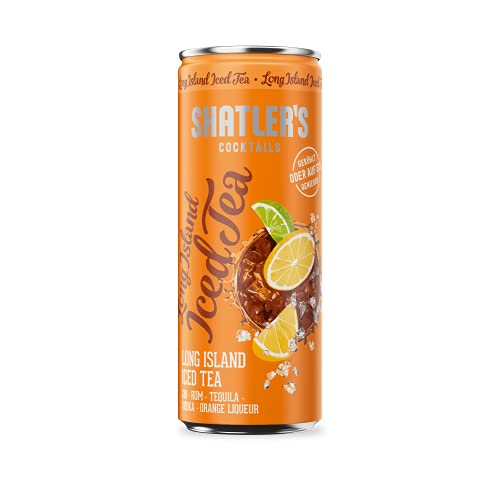 Shatler's Cocktails | Long Island Iced Tea | Enthält keinen Tee | Gin, Rum, Tequila, Vodka und Orange Liqueur | 12 x 250ML...