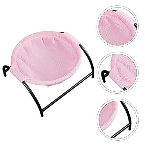 Lit de couchage surélevé pour chat structure autoportante en maille - 4