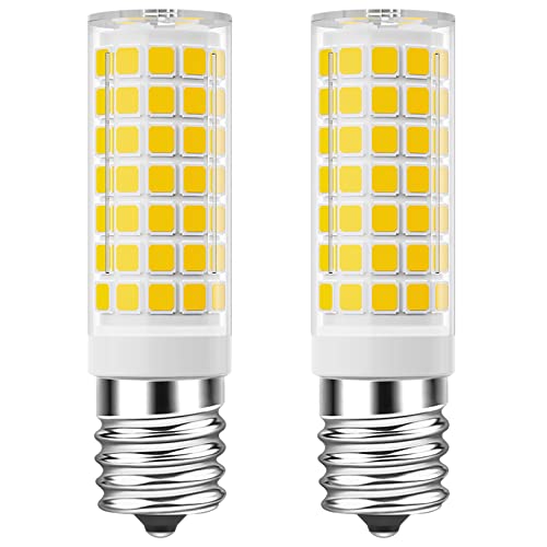 Comparison: Best Microwave Under 60 8 TAIYALOO LED Microwave Light Bulbs Under Hood 60W Equivalent, E17 LED Bulb Dimmable for Range Hood, Refrigerator, 7W 630 Lumens, LED Appliance Light Bulb Over Stove, Warm White 3000K, 2 Pack