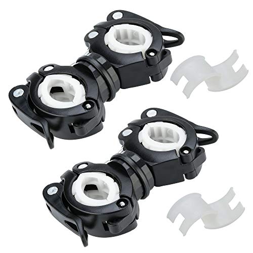 CM Cosmos Pack of 2 Bike Bicycle Torch Holder 360 Degrees Rotation Cycling Clamp for Flashlight, Bicycle Light, Bicycle Lamp