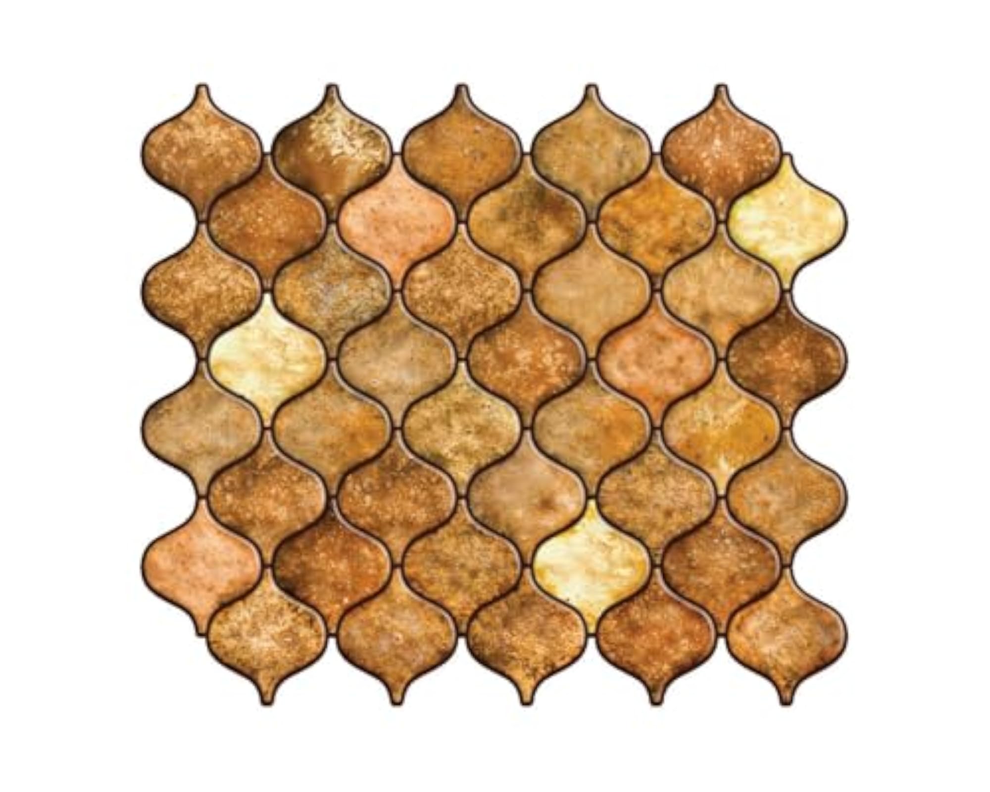 Peel and Stick Backsplash Tiles in Moroccan Design for Home