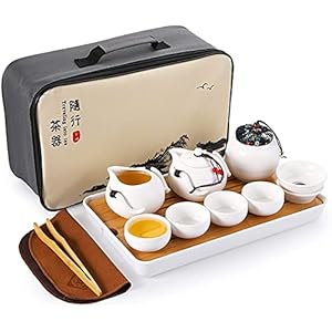 Draagbare reizen thee set hoge temperatuur vuren gemaakt van keramische kung fu thee set geschikt voor reistassen…