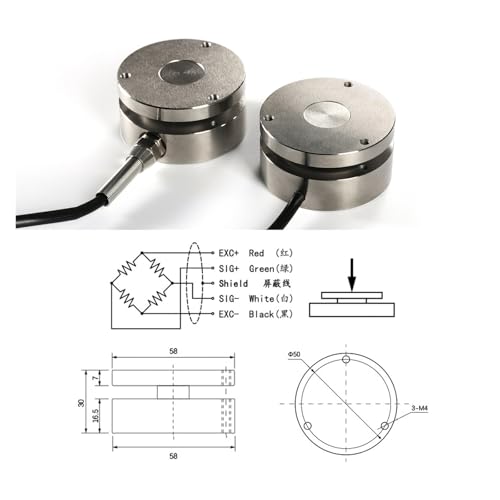 Capteur de pression 50KG avec indicateur pour test de force de compression précis