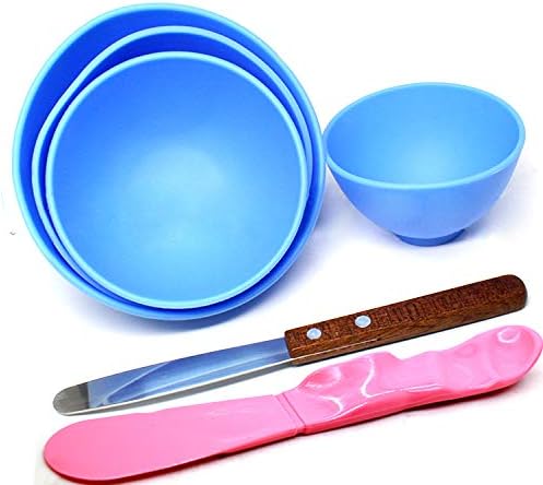 Miniatura 4 de BONEW 4 unids plástico dental mezcla alginato modelado tallador de goma yeso cuenco +2 espátulas de mezcla