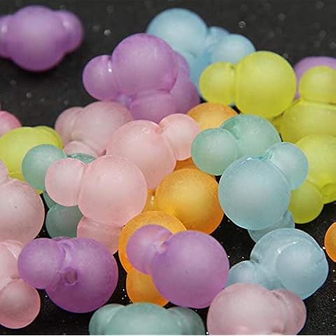 HoGadget Mouse Beads Pendants for DIY Jewelry Making Bracelet Necklace Handmade Gifts Mix Color Cover