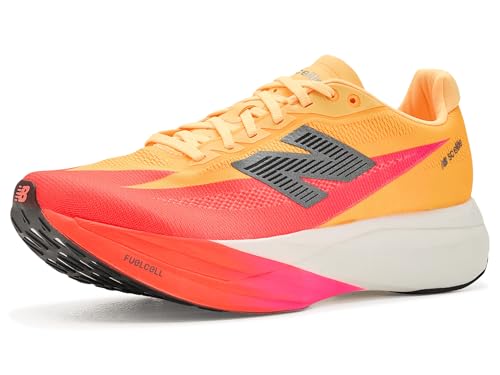 New Balance ���f�B�[�X FuelCell Supercomp Elite V5, �^���W�F�����q�[�g/�z���C�g�s�[�`, 25.5 cm