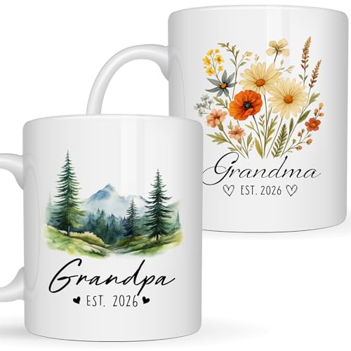 Set de 2 Mugs Cerámica Promoted to Grandparent 2026 miniatura 1