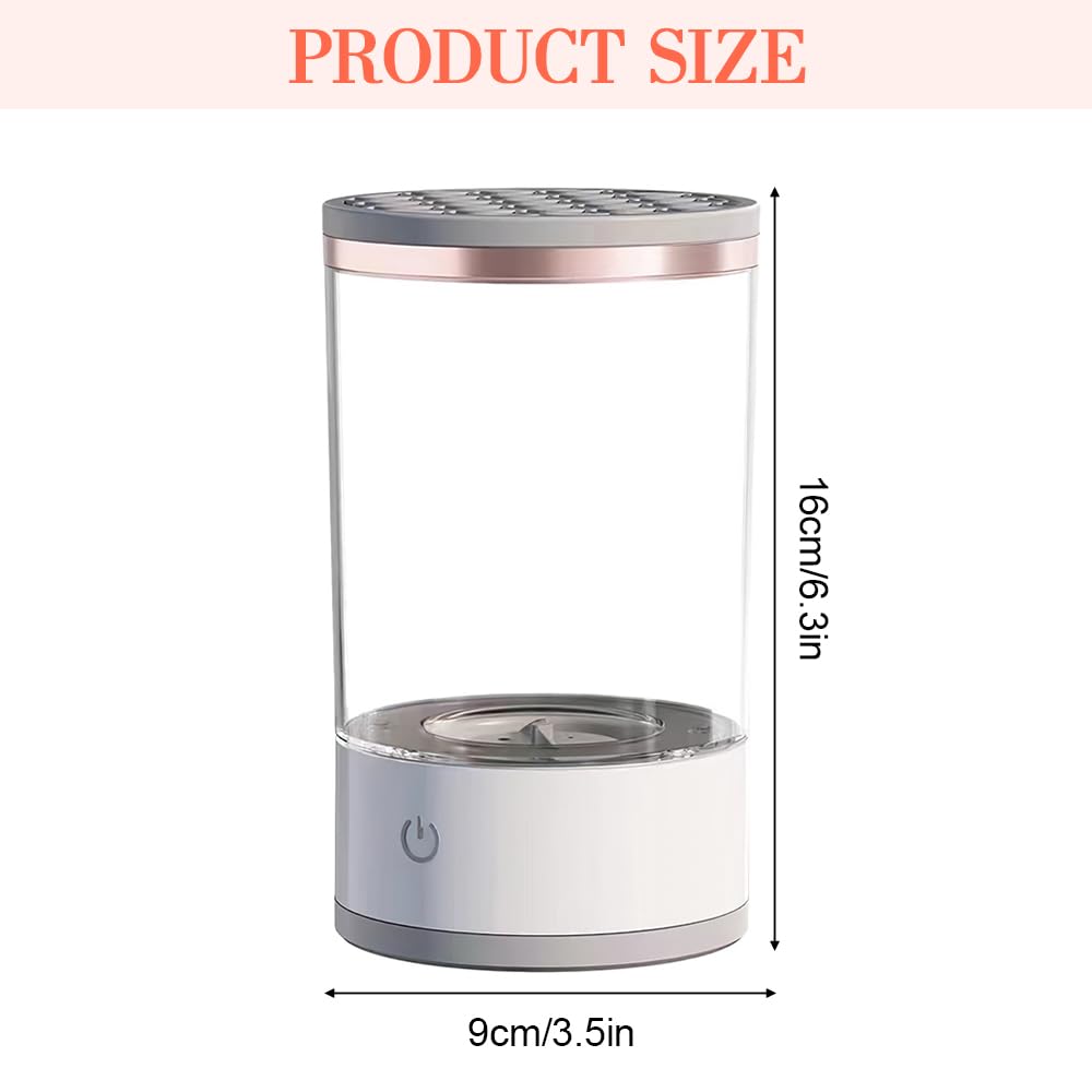 Elettrico per Pulisci Pennelli Make Up, Pulitore per Pennelli USB Automatico, Centrifuga Automatica da 7000 Giri/min, 2 in 1 Detergente per Pennelli da Trucco, per Tutti i Tipi di Pennelli