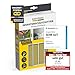 EASYmaxx Fliegengitter für Fenster mit Magic Click | Moskitonetz individuell zuschneidbar für alle Fenster bis 150 x 130 cm | Einfache Montage mit 12 Magneten - kein Bohren oder Schrauben [Schwarz]