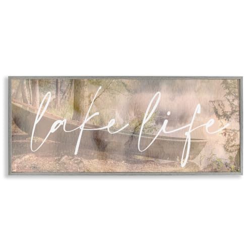 'Lake Life Forest Nature Canoe'| Framed Giclee Art