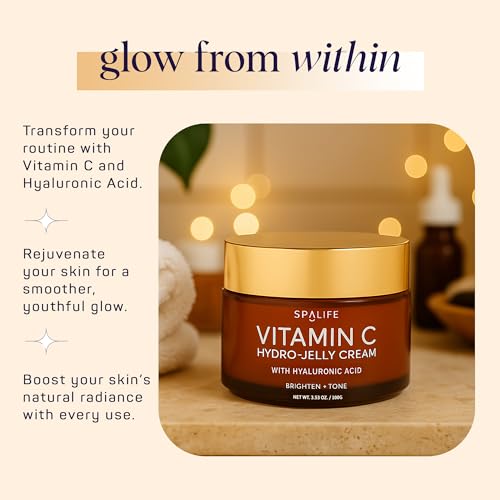 SpaLife Beauty Vitamin C Hydro - Jelly Moisturizing Face Cream With Hyaluronic Acid