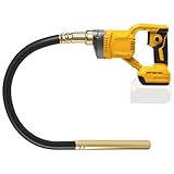 FormiPow Cordless Concrete Vibrating Tool for Dewalt 20V Battery, 600W Brushless Concrete Vibrator with 6000 RPM, 3.6ft Flexible Shaft, Handheld Bubble Remover for Concrete Projects (No Battery)