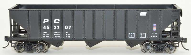 Bowser HO Scale 70-Ton 12-Panel 3-Bay Hopper Penn Central/PC (1960 H39B) #452707