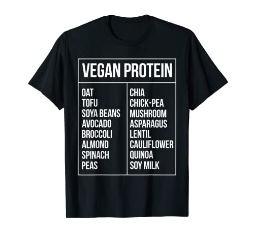 List Vegan Protein Sources Vegan Vegetarian Animal Welcome T-Shirt