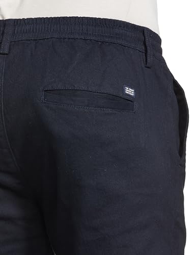 Image of The Indian Garage Co Men Slim Fit Solid Mid-Rise Chinos