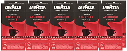 Lavazza Cápsulas de Café Compatibles Nespresso Espresso Armonico, Paquetes de 10 x 10 Cápsulas (Total: 100 Cápsulas) - Imagen 6