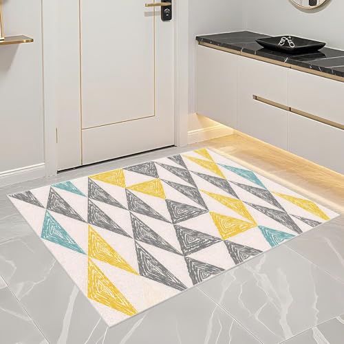 Tapis géométrique moderne résistant aux taches et lavable pour salon - 7