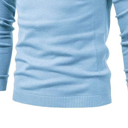 Men's Slim Fit Turtleneck Pullover Sweaters Casual High Neck Basic Knitted Sweaters Long Sleeve Solid Pullover Top4