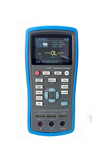 100kHz multifunción portátil LCR metro de puente digital de alta precisión de la capacidad Medidor de resistencia de inducción usado en el R&D del producto, inspección entrante del componente (ET431)