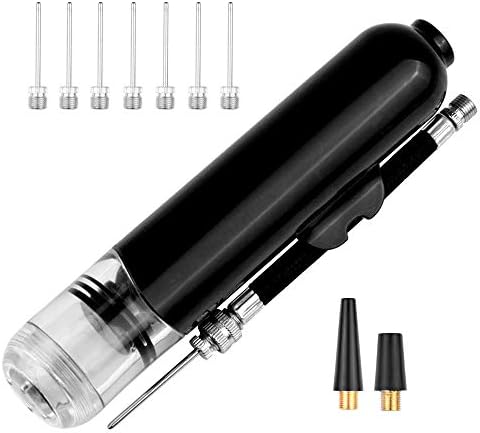iToobe Ball Pump Set with 8 Needle Pins and 2 Spare Nozzle Adapter, Air Pump Adaptor Set for Football, Rugby Ball, Volleyball, Basketball, Handball, Balloon, Bikes, Swim Inflatables and other balls