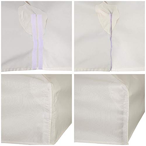 Yescom 8'X8' Uv30+ Gazebo Canopy Replacement Top Cover White For Dual Tier Outdoor Patio Garden Tent Y0018T07 #TOP3