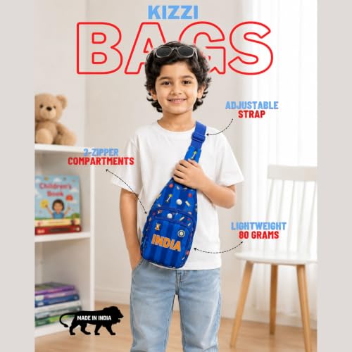 Image of Kizzi Print Colourful Cross body Bags for Boys and Girls Kids School, Picnic, Return Gifts