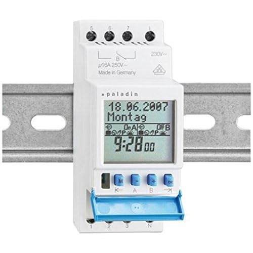 Schaltuhr, digital, Wochenprogramm, 2-Kanal